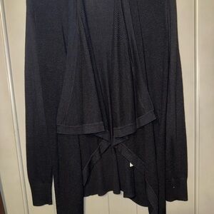 Black Draped Cardigan